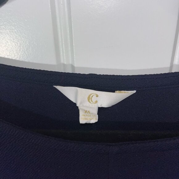 Charming Charlie Navy Blue Shift Dress Plus Size XL - Picture 3 of 4